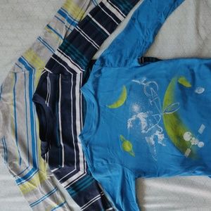 Bundle of three boy's long sleeve T-shirts